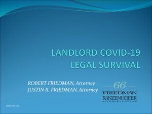 NY Landlord Covid-19 Legal Survival & Pay No Tax When Disposing of Investment Property